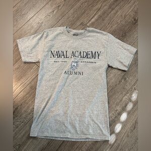 Naval Academy Alumni  Est 1845 Annapolis Gray Shirt Small